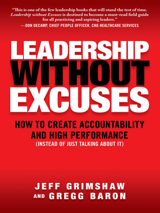 Cover image for Leadership Without Excuses